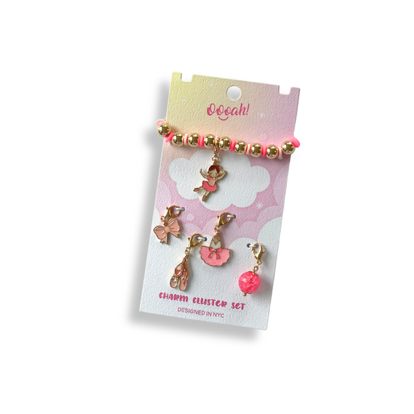 Ballerina Charm Bracelet Set