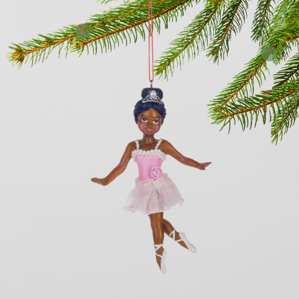African American Ballerina in Pink