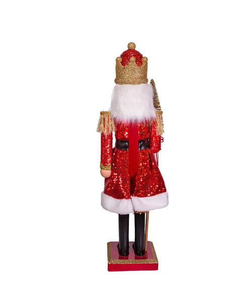Red and Gold King Nutcracker