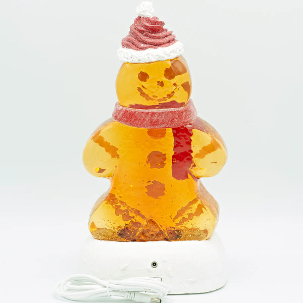 LitSwirl Gingerbread Man with Santa Hat