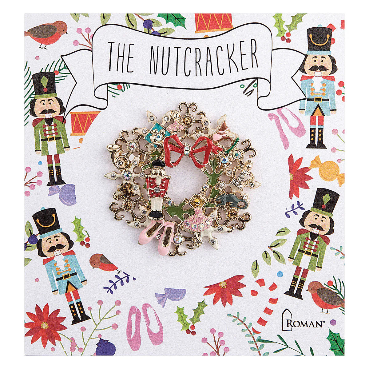 Nutcracker Brooch Pin in 3 Styles