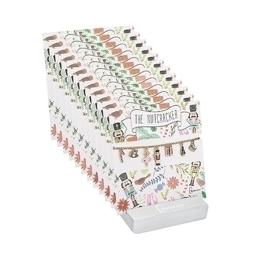 Nutcracker Ballet Charm Stretch Bracelet - 7"