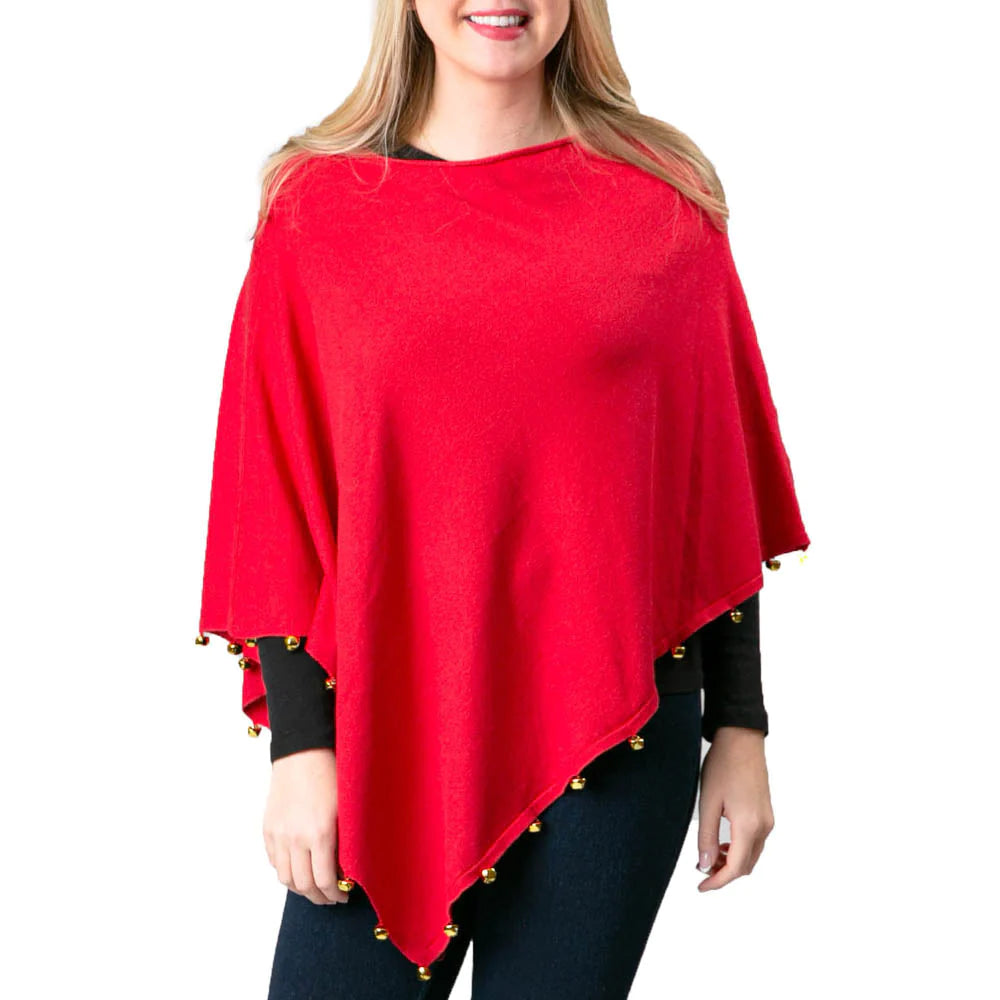 Jingle Bell Poncho, Red