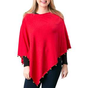 Jingle Bell Poncho, Red