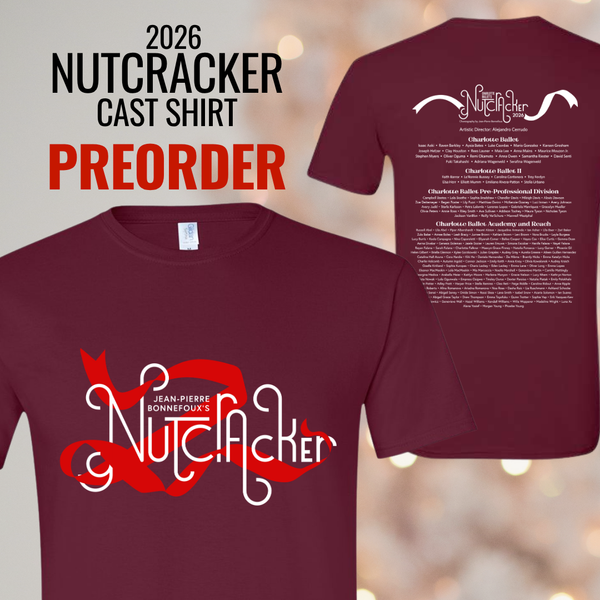 PREORDER 2026 Nutcracker Shirt with Cast List