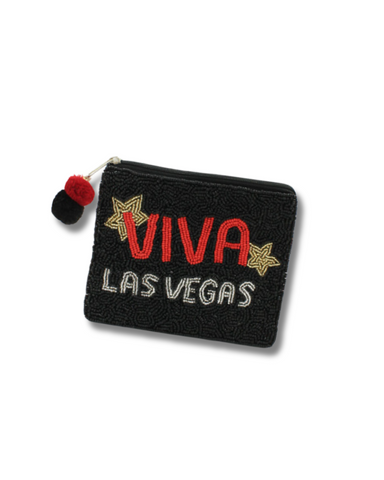 Viva Las Vegas Beaded Pouch