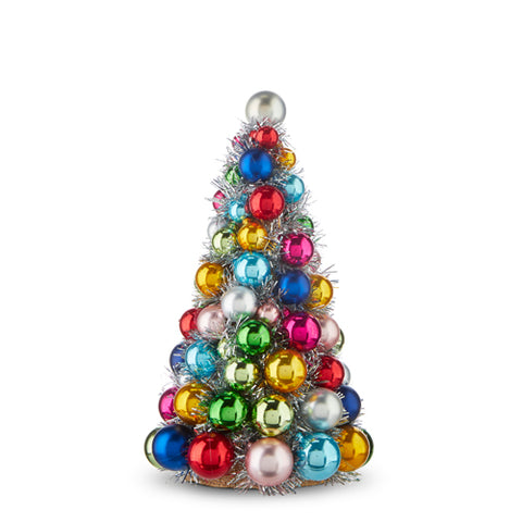 13" Colorful Ball Ornament Tree