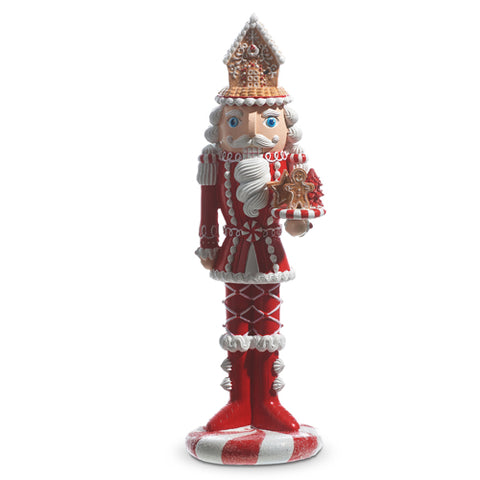 17.5" Resin Gingerbread Nutcracker