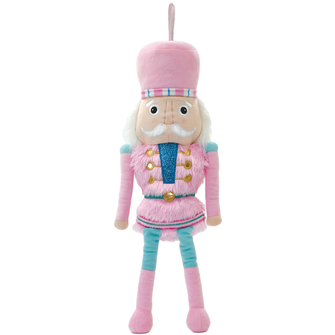 Pink Nutcracker Plush Ornament - Mini