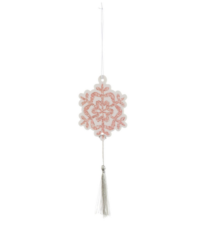 Pink Snowflake Air Freshener