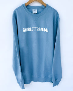 Charlotte Ballet Sweatshirt in Dusty Blue