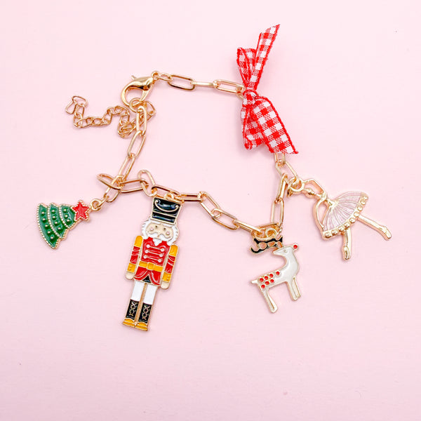 Nutcracker Paperclip Charm Bracelet