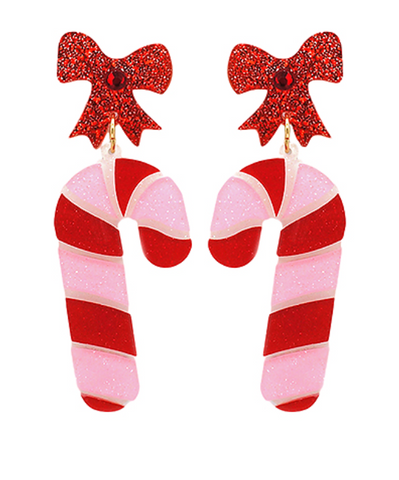 CANDY CAN & RIBBON DROP EARRINGS