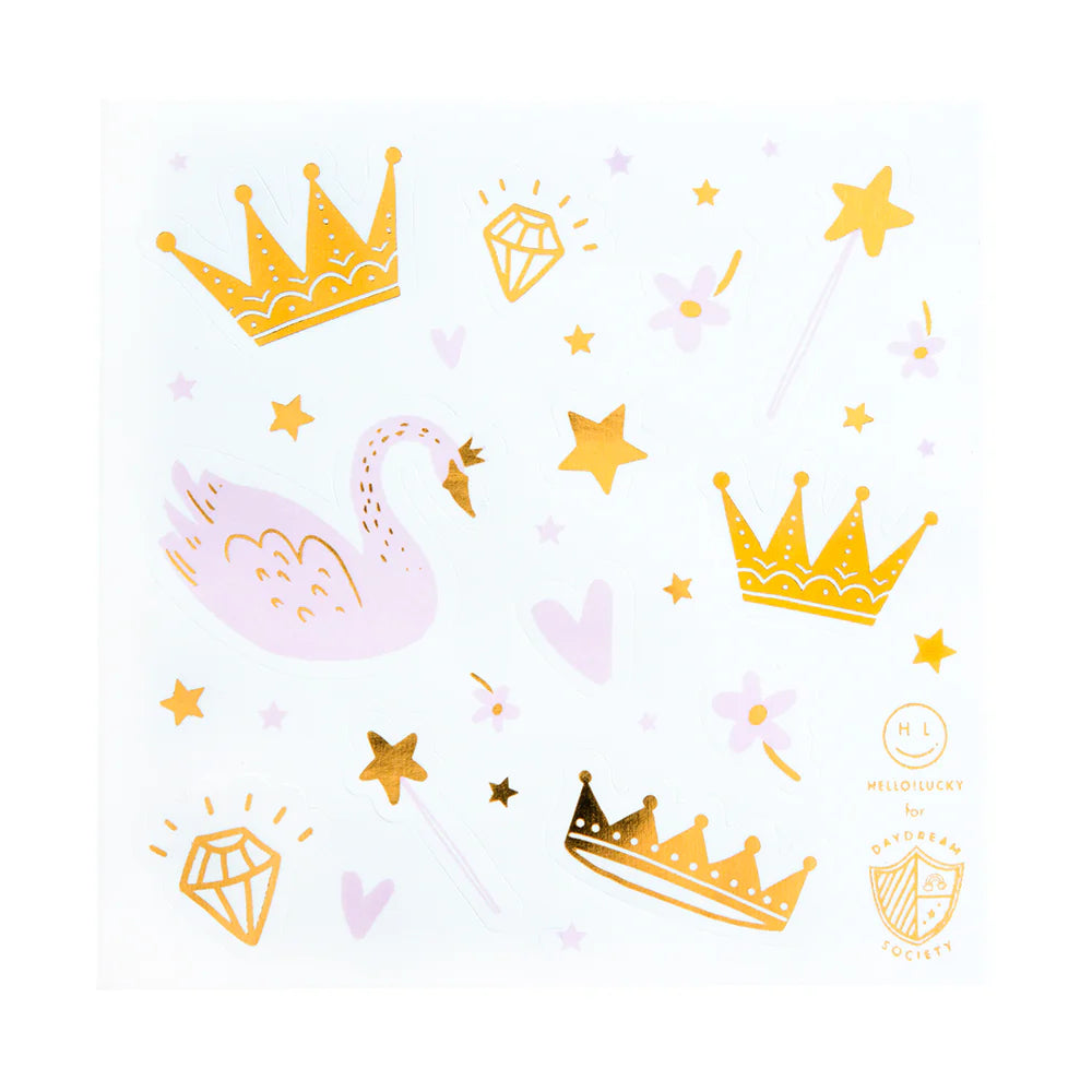 Princess & Swan Sticker Sheet Set