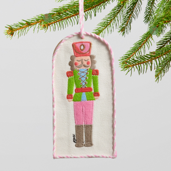 Nutcracker Ballet Embroidered Ornament