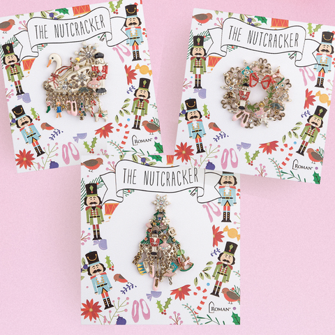 Nutcracker Brooch Pin in 3 Styles