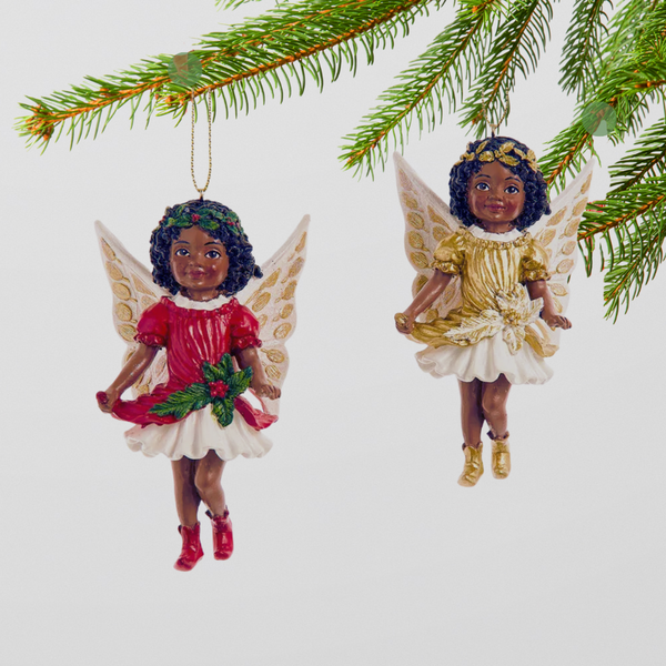 African American Angel Ornament