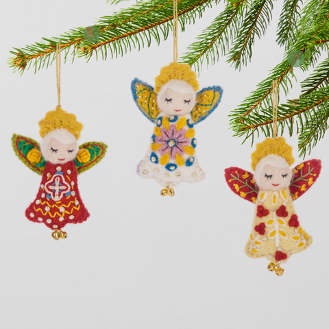 Embroidered Angel Ornament