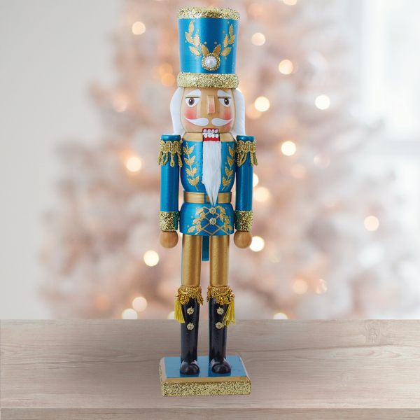 15" Blue & Gold Nutcracker