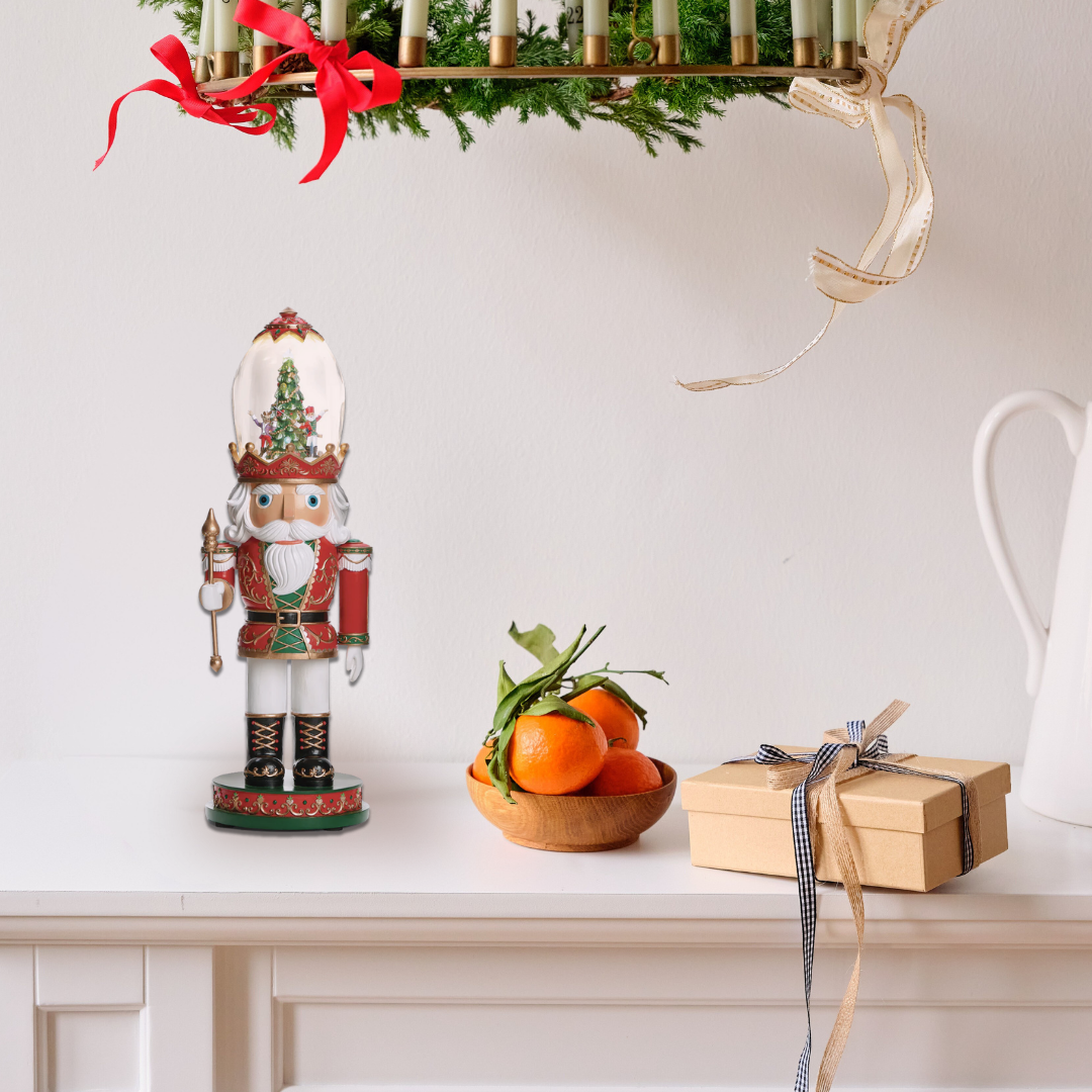 Musical Nutcracker with Rotating Dancers Hat Scene