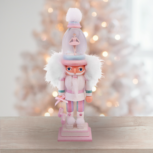 12.5" Water Globe Hat Nutcracker