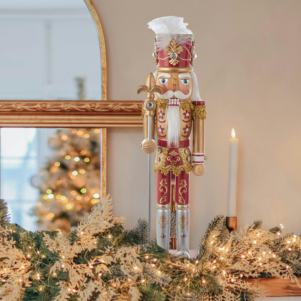 15" Gold & Red Nutcracker