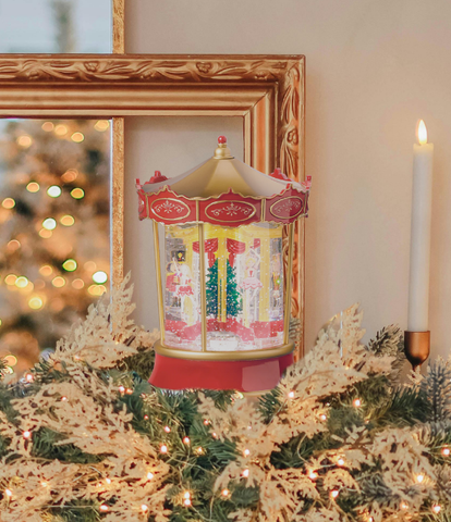 Lighted Swirl Carousel Nutcracker Ballet Confetti