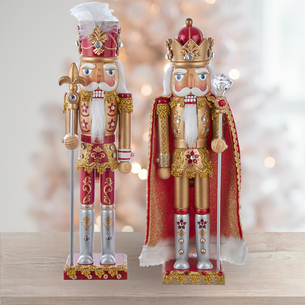 15" Gold & Red Nutcracker