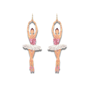 Glitter Ballerina Earrings