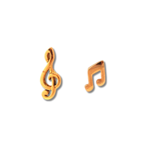Double Eighth Note & G-Clef Studs