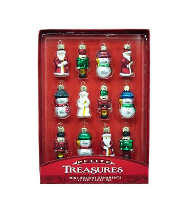 Mini Glass Ornament Set