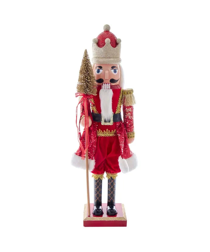 24" Red and Gold King Nutcracker