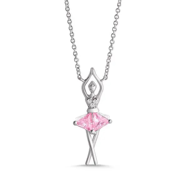 Ballerina Necklace in Sterling Silver